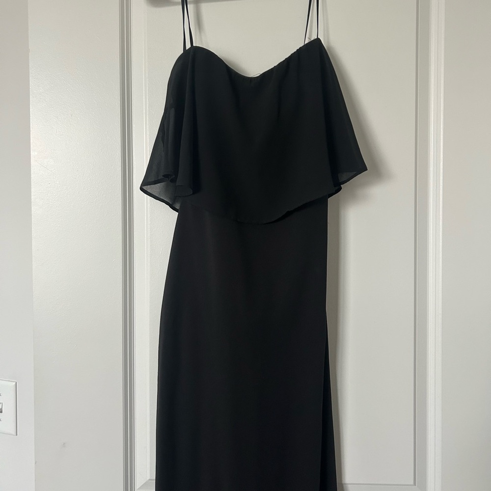 Windsor full length Black strapless dress Size: M